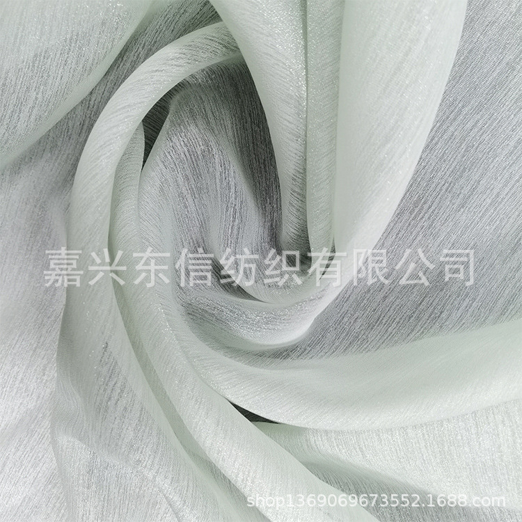 雪花纱欧根纱 现货批发涤纶轻薄透气古装网纱连衣裙蓬蓬裙面料