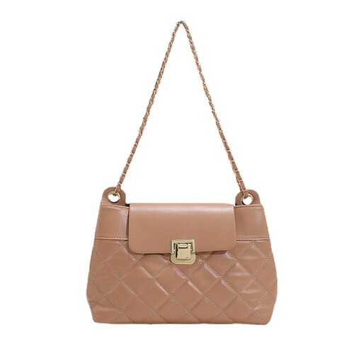 Diamond Chain Versatile Crossbody Large Bag  New Bag Women's Fashion Texture Trendy Autumn and Winter Shoulder Commuting Bag