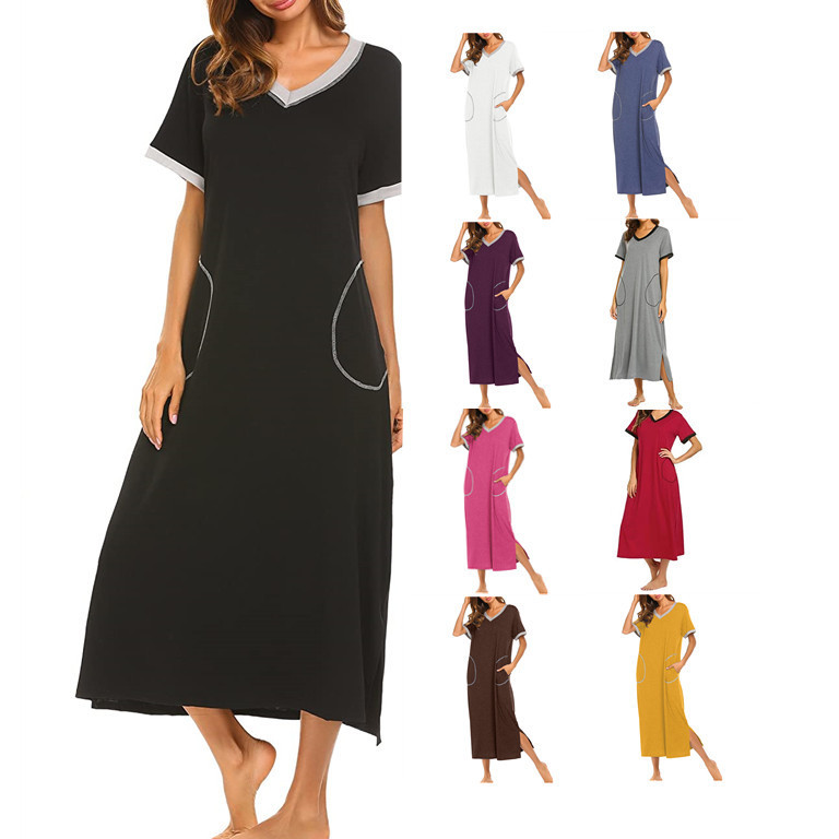 Amazon 2023 Homewear Long Women's Super Soft Pajamas with Pockets