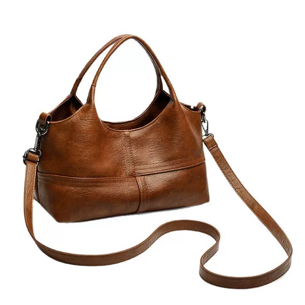 2026 New Cross-Border High-Quality Soft Leather Handbag, Fashionable and Lightweight Commuting Large-Capacity Shoulder and Crossbody Bag for Women