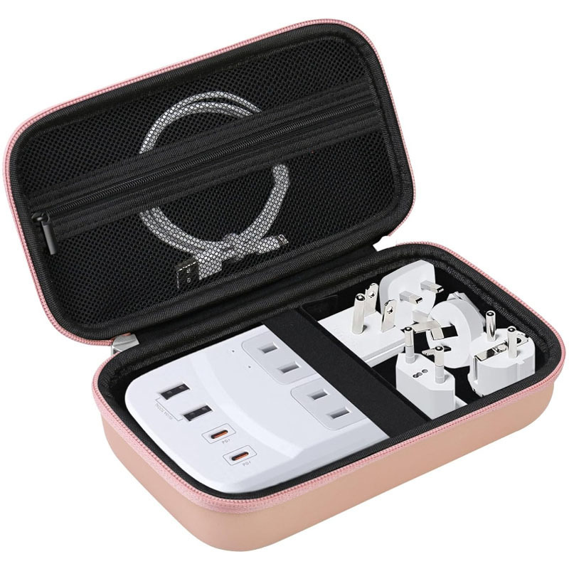 Customized Eva Socket Converter Suitcase Suitable for Ceptics World Travel Adapter Kit Cosmetics Bag