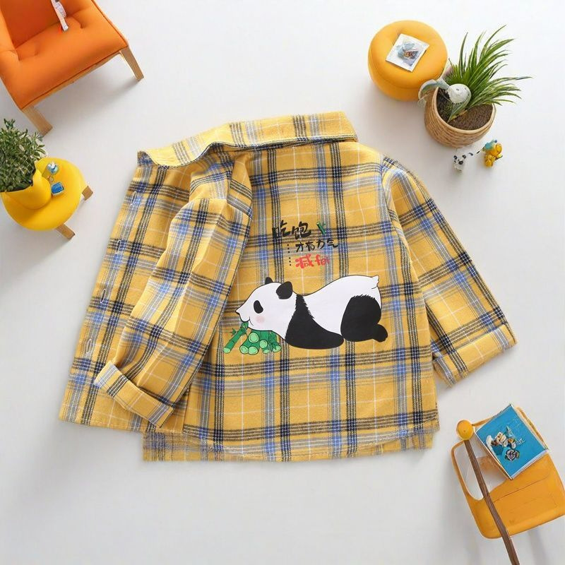 Children's demi-season cartoon base shirt for boys