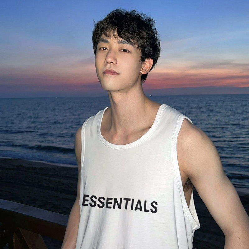 ESSENTIALS New Letter T-Shirt Vest, High Street Style, Cross-Border Couple Loose Sleeveless T-Shirt Vest