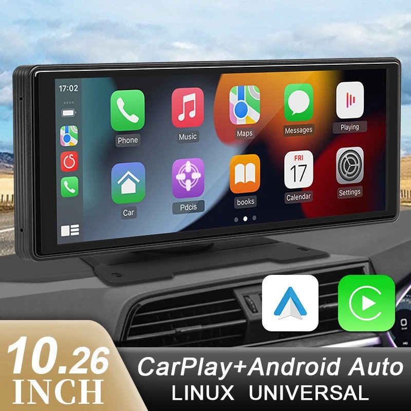 10.26inch Carplay portable screen car mp5 player bluetooth high-definition reversing image smart screen