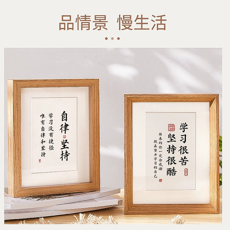 Double-sided acrylic photo frame, minimalistic protecting glasses