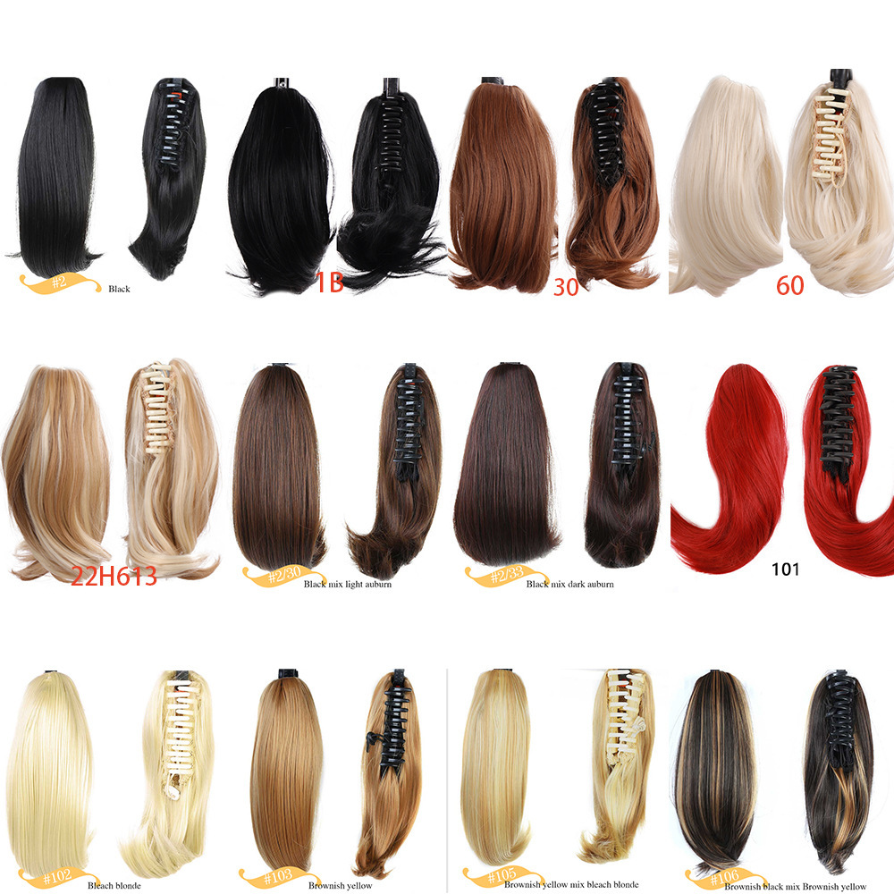 Coda di cavallo in capelli sintetici Coda di cavallo riccia con artiglio da donna_voghion.com
