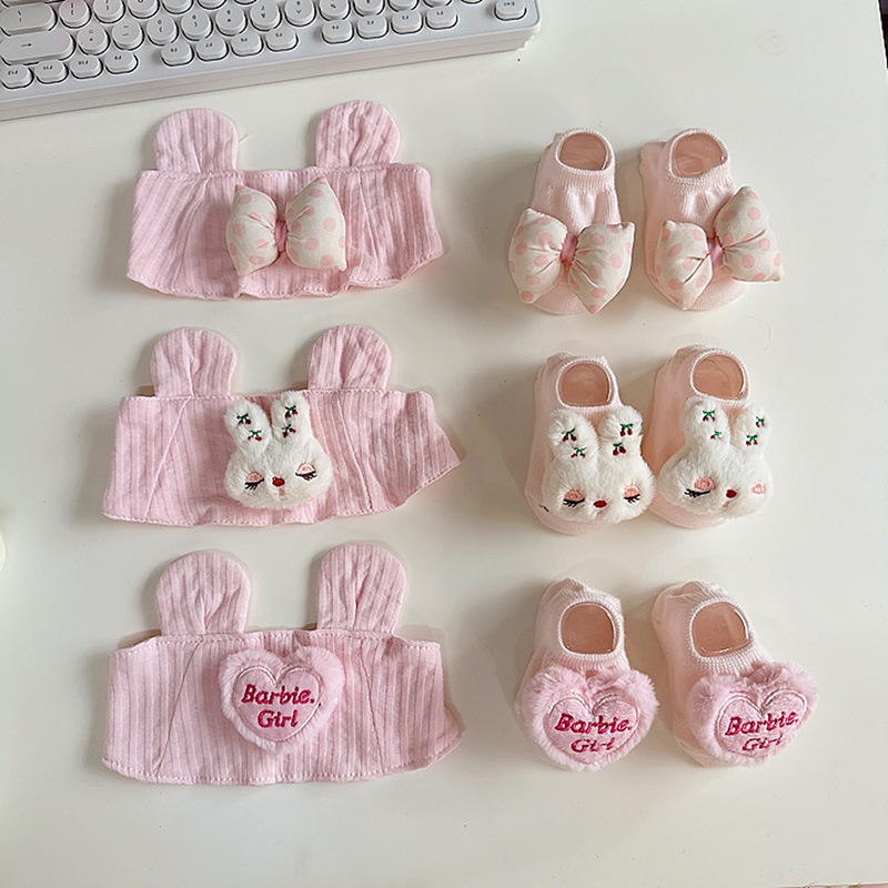 Ins洋気小花赤ちゃん空頂保護ハロゲン門帽子春秋薄手女子赤ちゃん通気韓版頭飾りセット