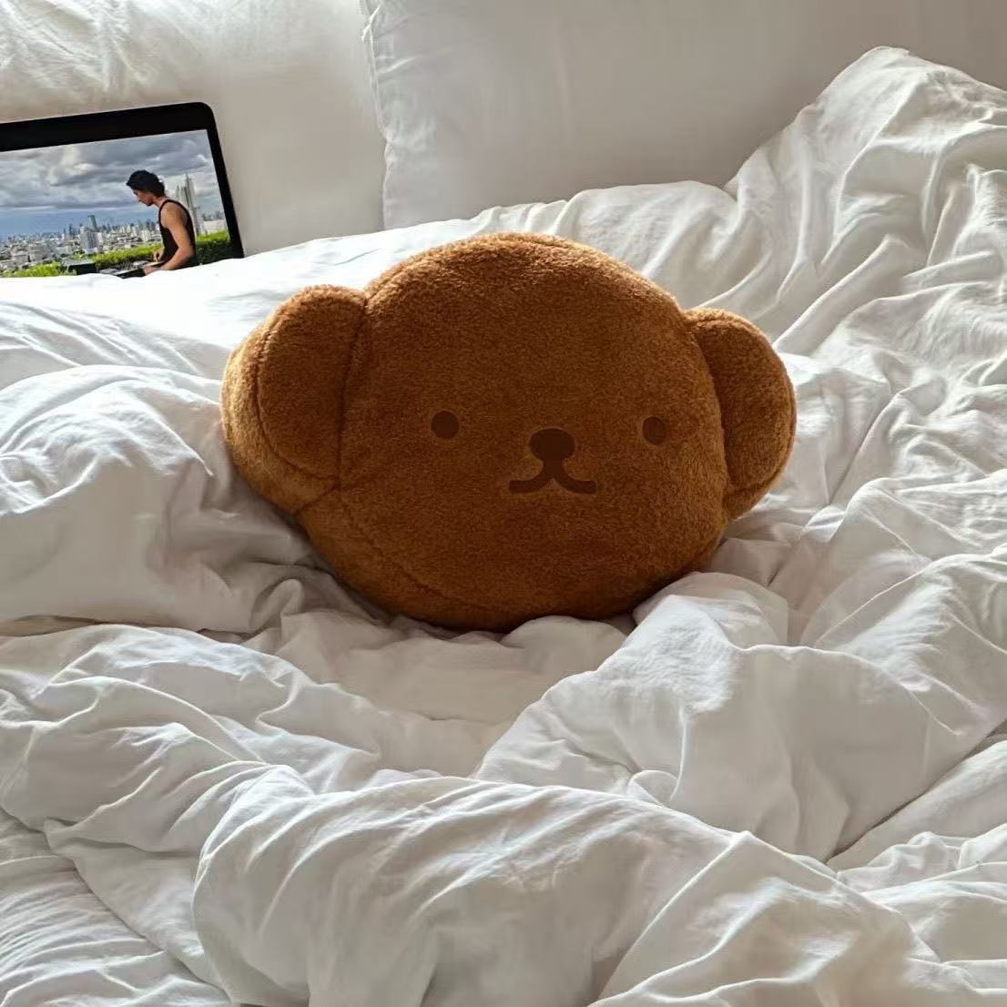 Muñeca de peluche conejo blanco regalo para sofá y dormitorio