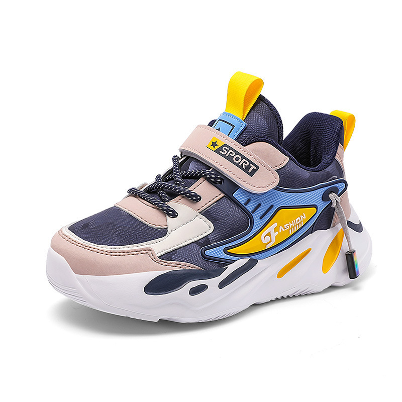 Baskets de sport pour garçon en cuir antidérapantes_voghion.com