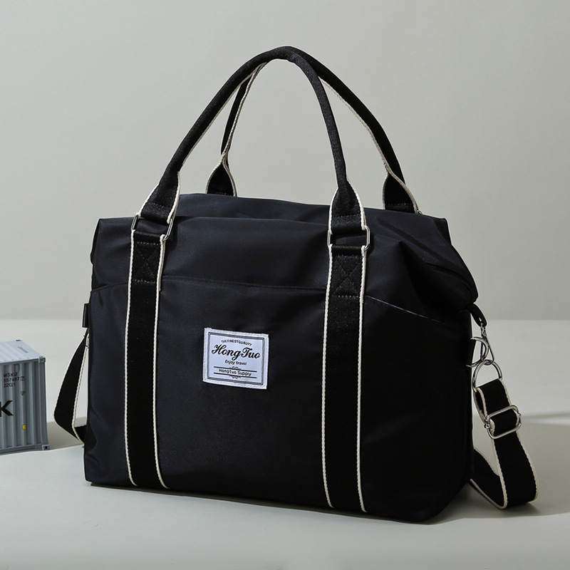 Bolsa a prueba de salpicaduras, bolsa de viaje ligera y simple, bolsa de yoga de gran capacidad, bolsa deportiva de ocio femenina, bolsa de fitness image 3