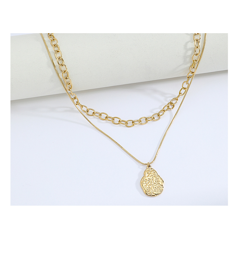 Geometric  Style Stainless Steel Titanium Steel Pendant Necklace Wholesale display picture 5