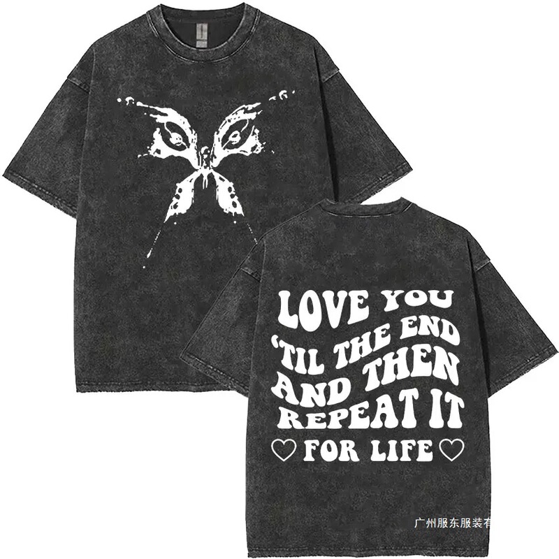 Katy Perry Love You Until the End Then Repeat It 2025 Album T-Shirt Men Women Summer Aesthetic Fashion Short