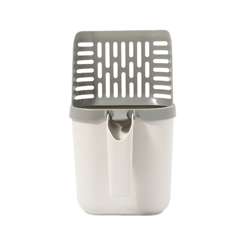 Transfronterizo nueva gran capacidad integrada gato arena pala gato mierda basura puede pala mierda caja de almacenamiento gato Herramientas de limpieza