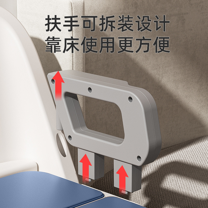 Dormitorio junto a la cama, baño para adultos y ancianos