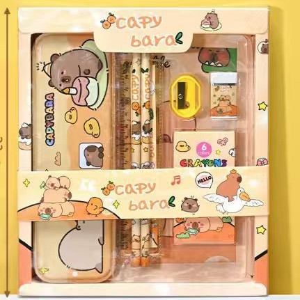 Set de Papelería Sanrio con Diseño de Mascotas, Set de Lápiz y Regla de Kuromi de Alta Calidad, Papelería para Estudiantes, Regalo y Premio para el Día del Niño.