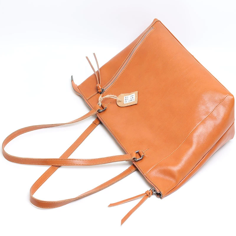 Leather classic fashionable handheld purse, bag, genuine leather
