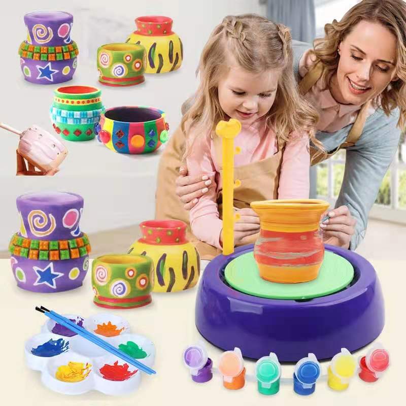 Children's Pottery Workshop Clay Machine Electric Clay Modeling Machine Handmade Educational DIY Electric Clay Painting Toy