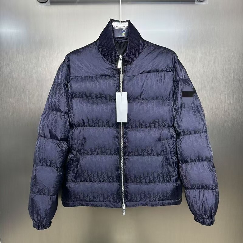 冬季新款高版本字母老花CD经典立领加厚保暖男女同款轻奢棉服外套|undefined