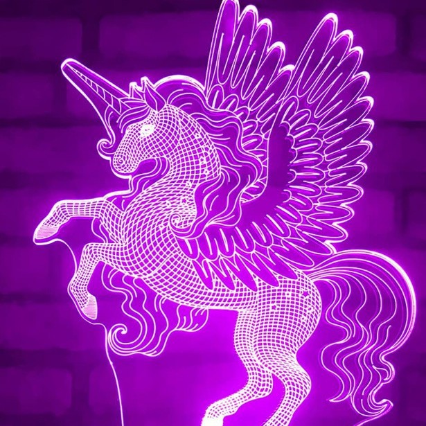 Bola exclusiva transfronteriza colorida luz de noche 3D táctil luz visual extraíble ilusión de batería luz decorativa