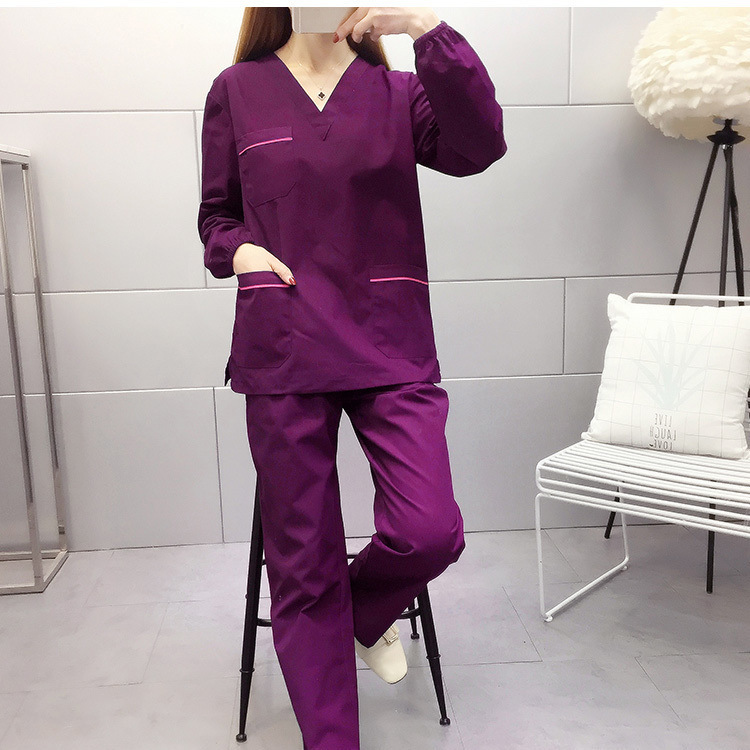 手洗い手術室手洗い服手術服半袖スーツ女性口腔医美容病院作業服|undefined