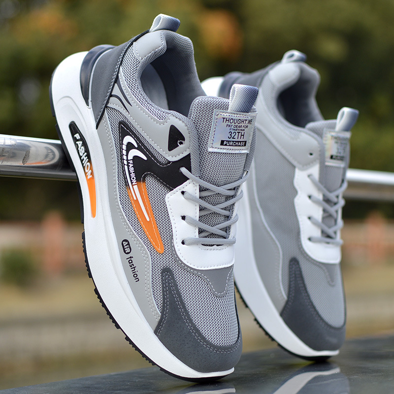 Férfi tavaszi-nyári új sport, vízálló, csúszásgátló futócipő, divatos és sokoldalú apuka cipő_voghion.com