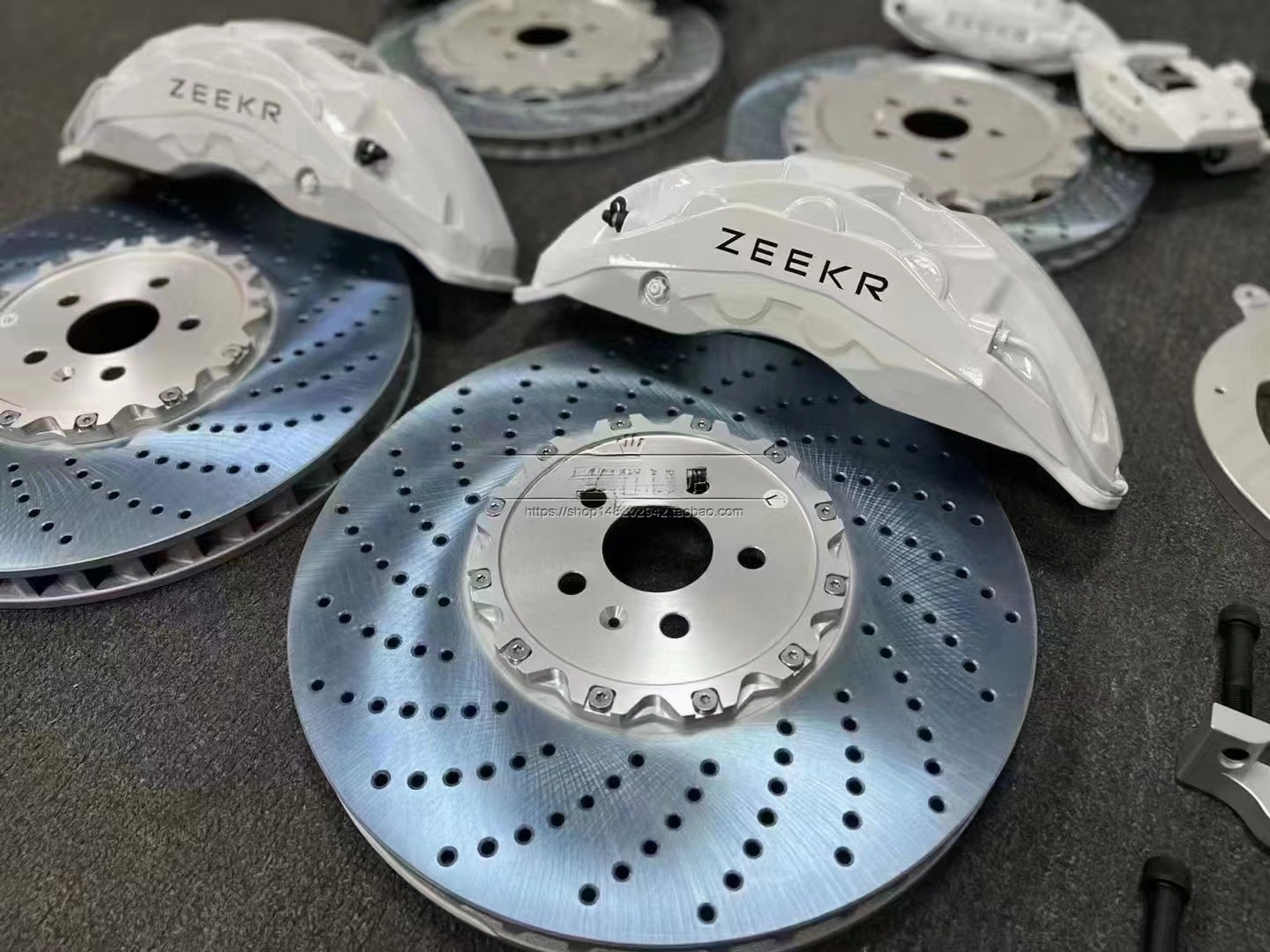 10 Piston Zeekr 001 Nio Cayenne Porsche*Jie Modified Brake Caliper Kit Ceramic