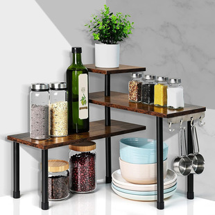 Kitchen Cabinet rack storage rack simple table rack bathroom countertop storage rack with hook storage rack corner plant rack