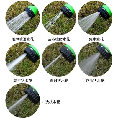 High pressure car wash water gun: 3 Times Retractable Anti-Freeze High-Pressure Water