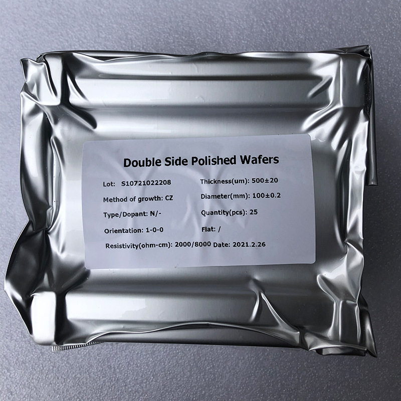 厂家供应4英寸双面抛光单晶硅片用于红外镀膜衬底