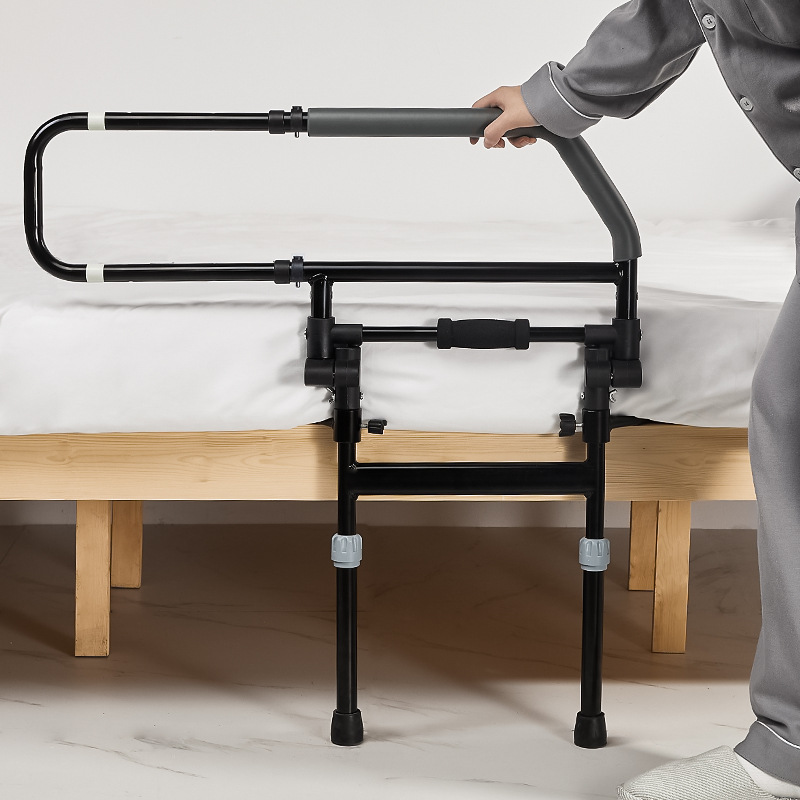 Bedside armrests for the elderly to get up assistive devices household get-up rails elderly disabled patients bed anti-fall bed guardrails