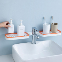 1400 Bathroom Vanity Shelf Storage Rack Shampoo Bath Soap Storage Stand No Drill Corner Bottle Jar Shelf