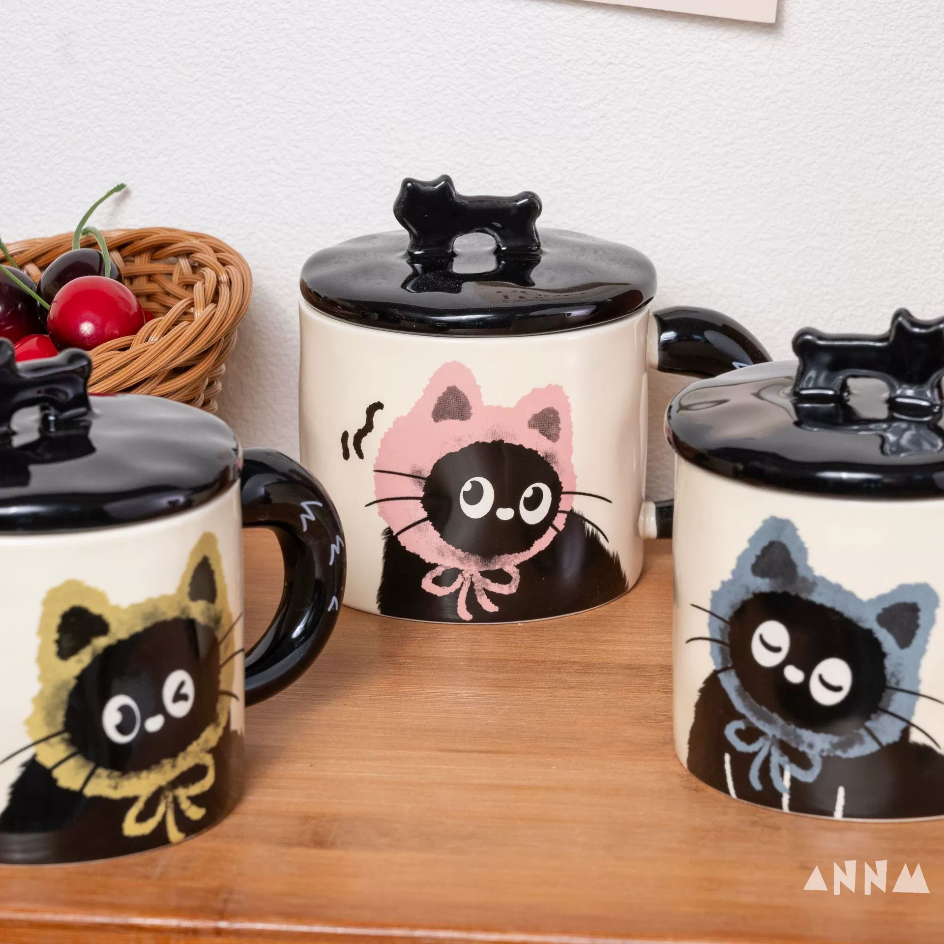 Керамическая чашка для кота, офисная кружка водяная чашка с крышкой, керамический подарок паре с подарочной коробкой на день рождения