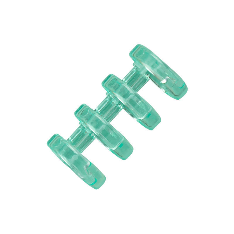 4 agujeros de anillo de hoja transparente anillo de libro DIY bobina anillo de agujeros de agujeros de anillo de libro de mano hebilla de plástico carpeta de archivos de almacenamiento