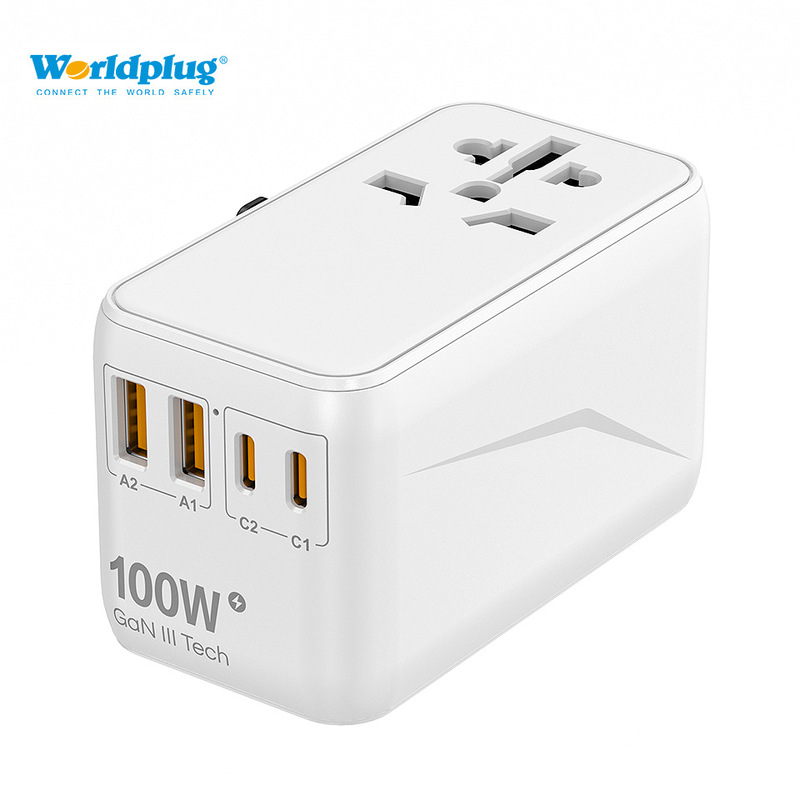 Gallium Nitride Pd100W Charging Adapter Multi-Function Conversion Socket Global Conversion Plug Travel Converter