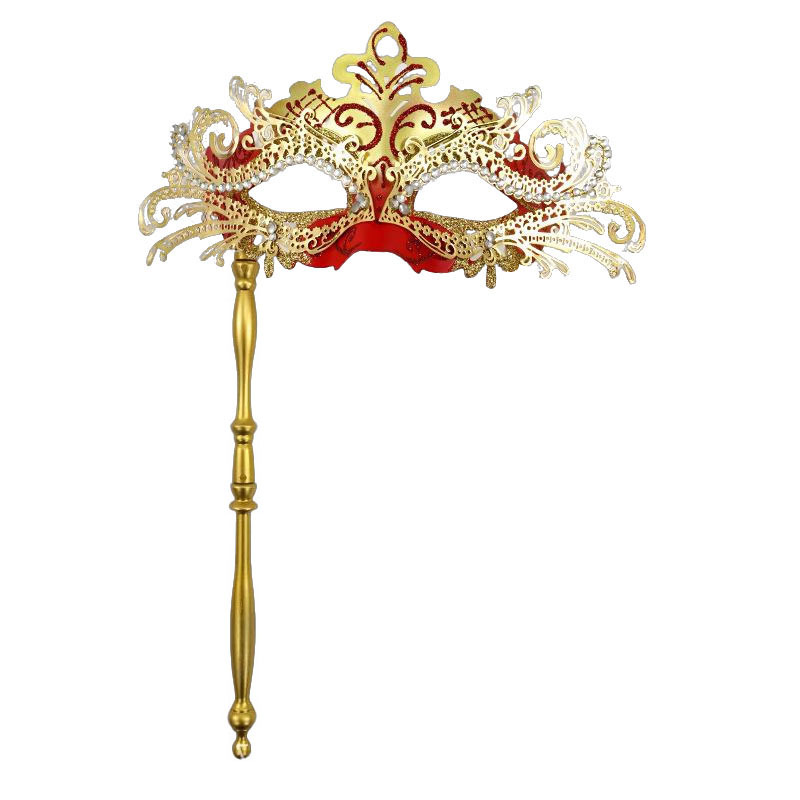 Ventas transfronterizas de metal con diamantes de cola de fiona desmontable varilla romana de mano máscara de mitad de cara juegos de cine y televisión props de interés