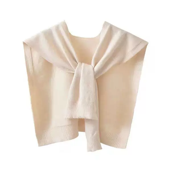 New Thin Ice Silk Spring and Autumn Trendy Versatile Knitted Shawl for Women, Korean Style, Multi-Functional Decorative Cape, Fashionable