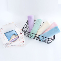 Japanese microfiber square towel 20*20 children's hand towel gift box children's towel small square towel 10 pieces