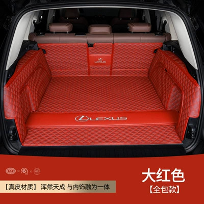 ux trunk mat, Trunk Mat - leather-red-all-inclusive-embroidered-car-logo-solid-fit-other