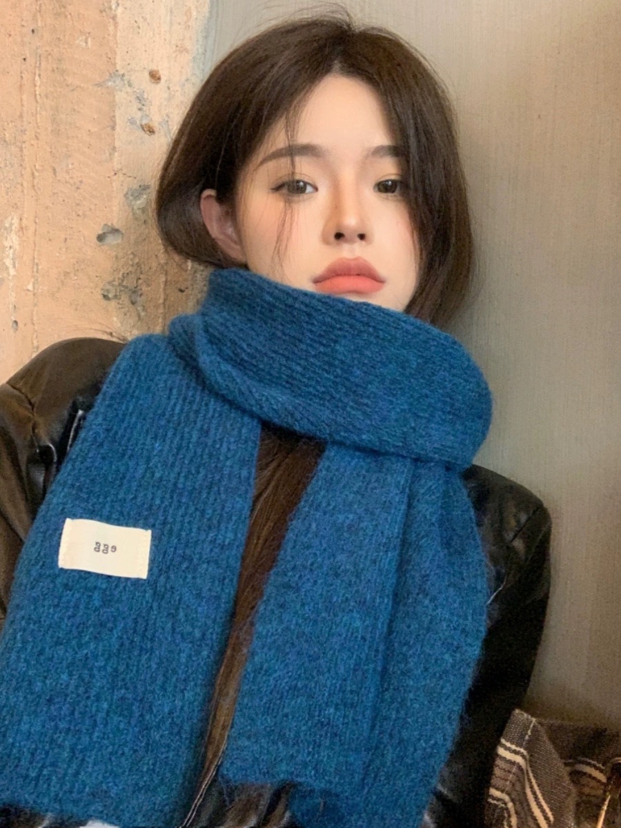 Sisaldab villa~ Uus pehme kleepuv muna ühevärviline i mitating kašmiir sall talvesoojuseks ja mitmekülgseks kudumiseks_voghion.com