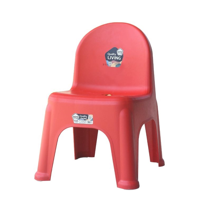 Thickened Plastic Small Stool, Household Backrest Chair, Adult Cooked Rubber Stool, Non-Slip Kidsren's Shoe Changing Living Room Dining Table Chair
