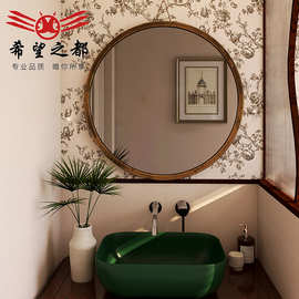 法式复古卫生间瓷300x900mm玫瑰花砖奶油风厕所墙砖浴室地砖