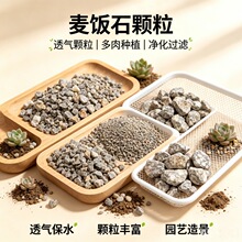 现货供应多肉盆栽黄金软麦饭石颗粒园林造景水族箱滤料麦饭石