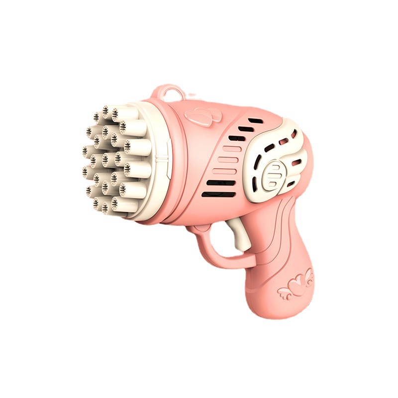 Pistola de Burbujas Cohete Eléctrica de 23 Agujeros, Plástico, Espuma Porosa, para Niños image 5