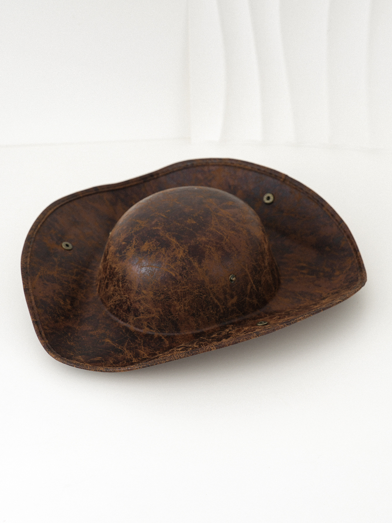Cappello da festa unisex marrone fantasia pirata cowboy triangolare per ballo di fine anno stile western decorativo_voghion.com