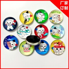 メーカーは軟磁性ドリップガラスの冷蔵庫を注文して注文してサイズの水晶の冷蔵庫を貼って卸売りの公仔の広告を貼って注文します。