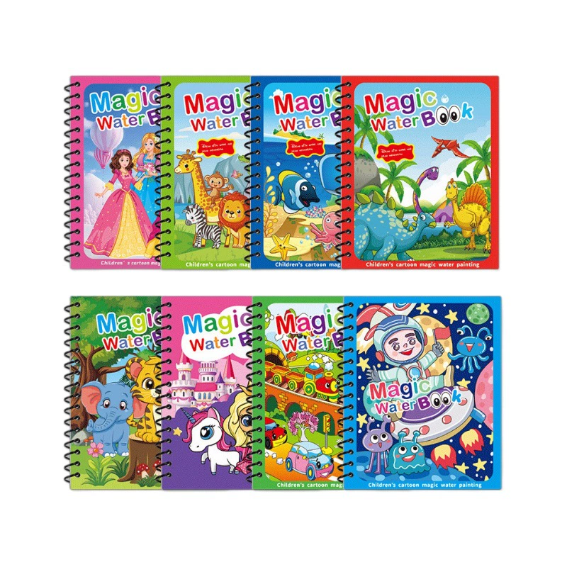 Детская книга с картинками, раскраска, акварель, игрушка, граффити