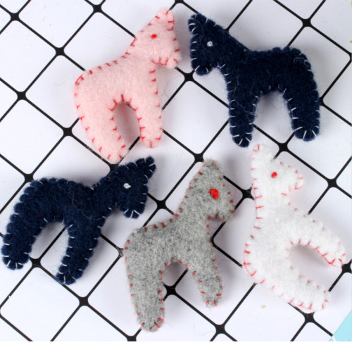 Cross-border Christmas tree decoration, fabric wool felt DIY Christmas ornaments holiday market gingerbread man socks gift decorations