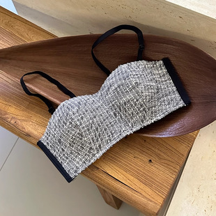 Autumn and Winter New Xiaoxiang Style Strapless Underwear Simple Seamless Half Cup Small Chest Gather Bra Foreign Trade Cross-border