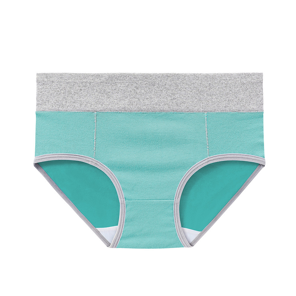 Color Block High Waist Briefs Panties display picture 16