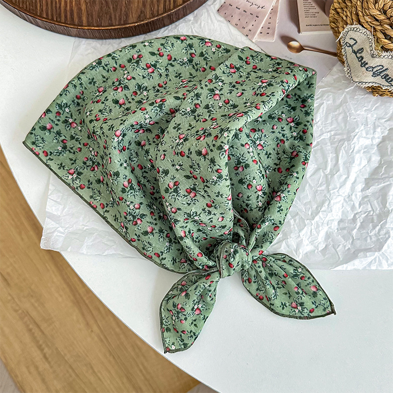 Bufanda de seda, bufanda cuadrada pequeña, bufanda fina, chal pequeño, protector de cuello de anacardo retro, bufanda decorativa, pañuelo en la cabeza, banda para el cabello